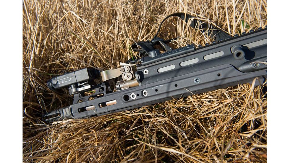 Kinetic Development Group MREX MLOK 4.9 -  Modular Receiver Extension, Includes rail, two picattiny rail sections, screw/wrench kit, Black MRX5-030