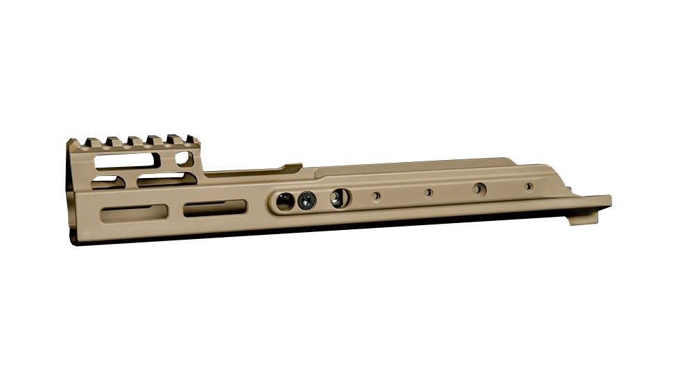 Kinetic Development Group MREX MLOK 6.5 - Modular Receiver Extension, Includes rail, two picattiny rail sections, screw/wrench kit, FDE MRX5-120