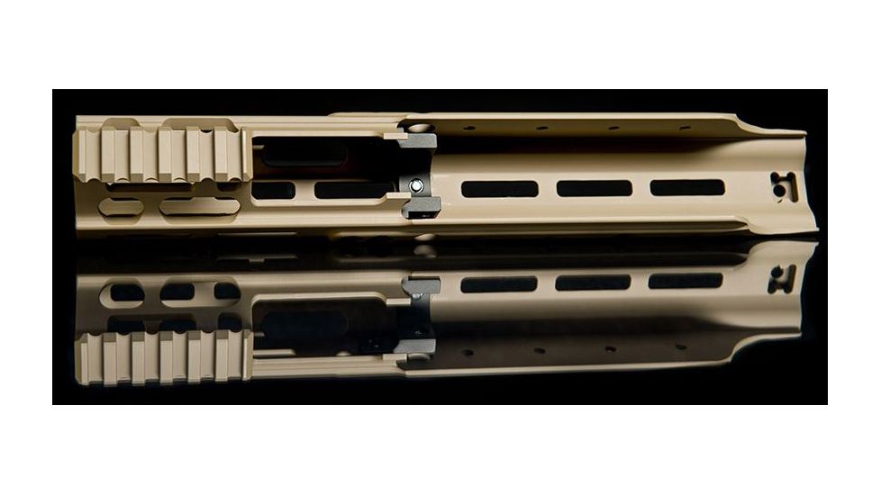 Kinetic Development Group MREX MLOK 6.5 - Modular Receiver Extension, Includes rail, two picattiny rail sections, screw/wrench kit, FDE MRX5-120