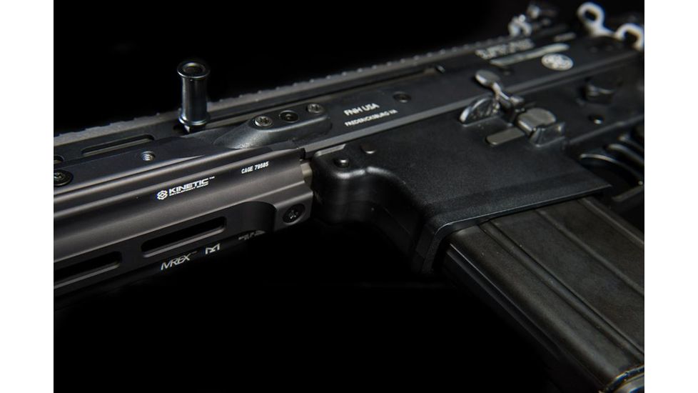 Kinetic Development Group MREX MLOK 6.5 - Modular Receiver Extension, Includes rail, two picattiny rail sections, screw/wrench kit, Black MRX5-020