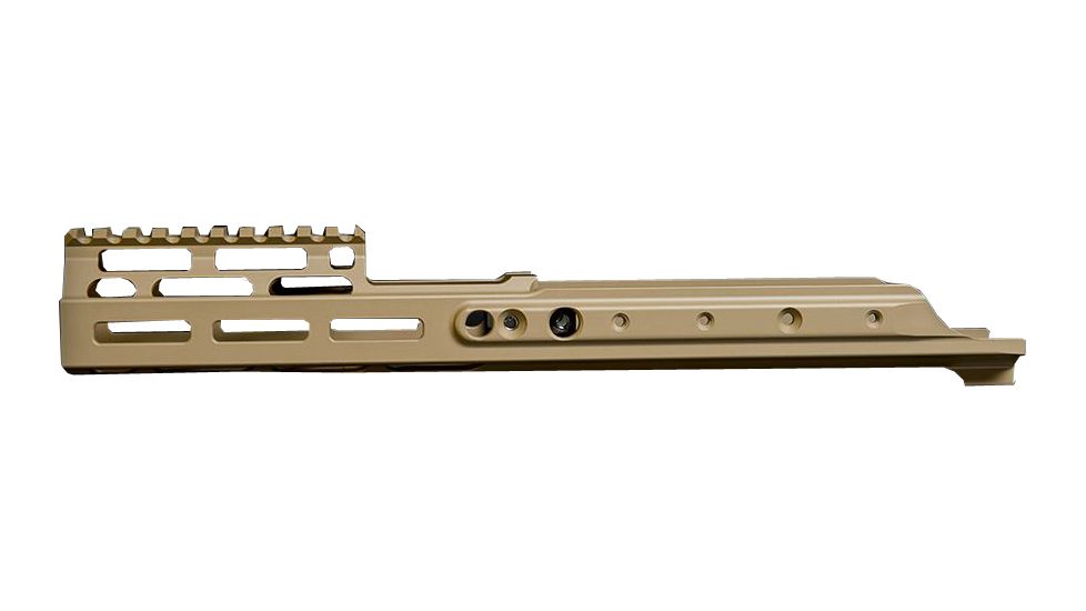Kinetic Development Group MREX MLOK 6.5 - Modular Receiver Extension, Includes rail, two picattiny rail sections, screw/wrench kit, FDE MRX5-120