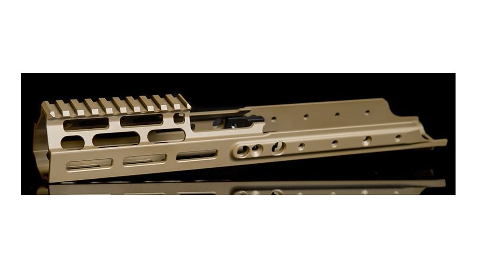 Kinetic Development Group MREX MLOK 6.5 - Modular Receiver Extension, Includes rail, two picattiny rail sections, screw/wrench kit, FDE MRX5-120