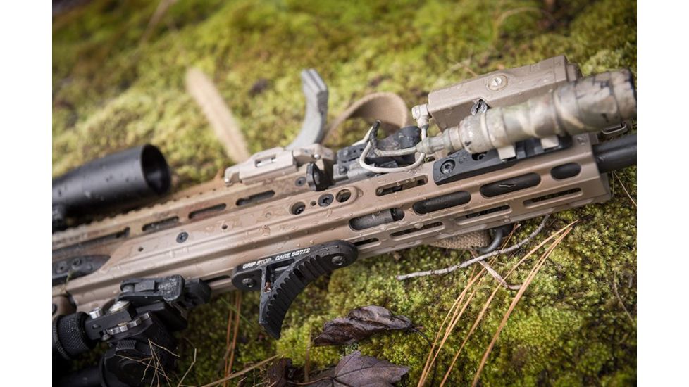 Kinetic Development Group MREX MLOK 6.5 - Modular Receiver Extension, Includes rail, two picattiny rail sections, screw/wrench kit, FDE MRX5-120