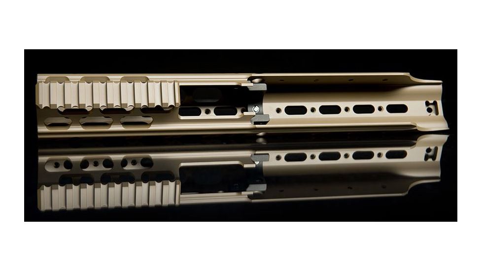 Kinetic Development Group MREX Modular 6.5 - Modular Receiver Extension, Includes rail, two picattiny rail sections, screw/wrench kit, FDE MRX5-110