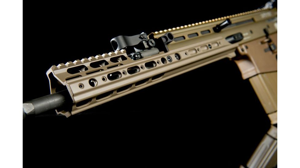 Kinetic Development Group MREX Modular 6.5 - Modular Receiver Extension, Includes rail, two picattiny rail sections, screw/wrench kit, FDE MRX5-110
