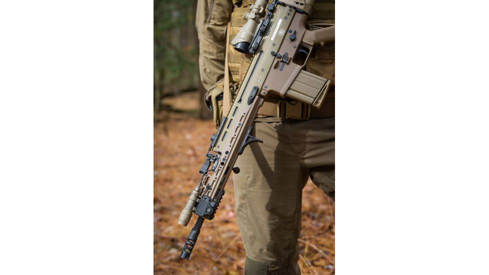 Kinetic Development Group MREX Modular 6.5 - Modular Receiver Extension, Includes rail, two picattiny rail sections, screw/wrench kit, FDE MRX5-110