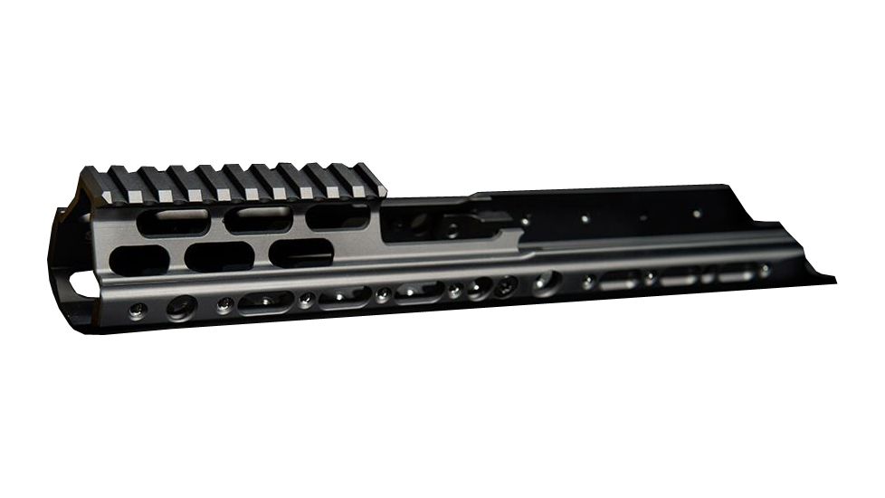 Kinetic Development Group MREX Modular 6.5 - Modular Receiver Extension, Includes rail, two picattiny rail sections, screw/wrench kit, Black MRX5-010