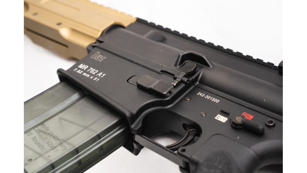 Kinetic Development Group HK 762 Ambidextrious Magazine Release, 4140 Steel, Black Nitride Finish, HK5-015