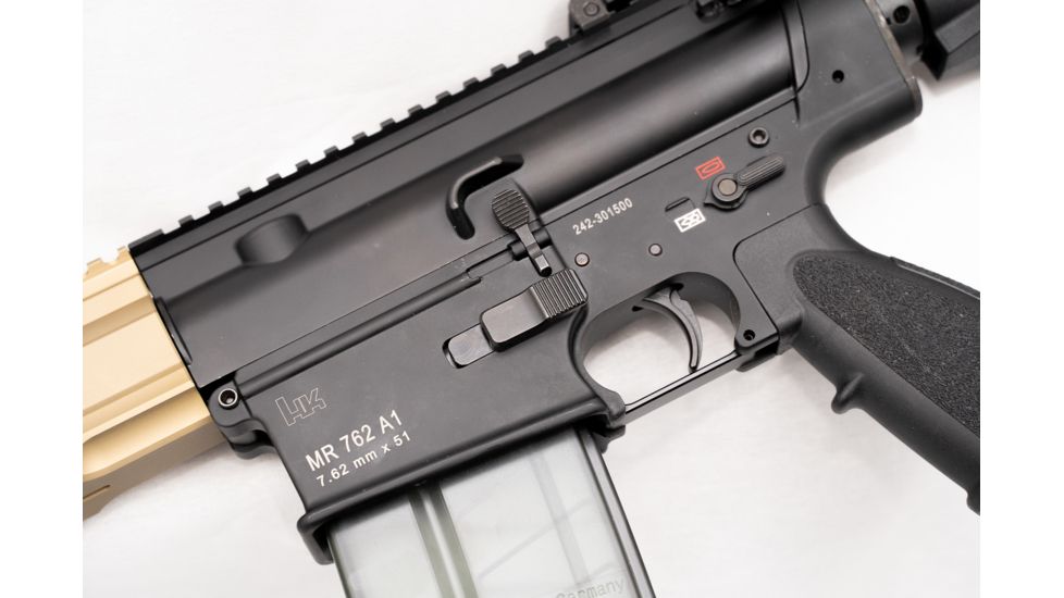 Kinetic Development Group HK 762 Ambidextrious Magazine Release, 4140 Steel, Black Nitride Finish, HK5-015