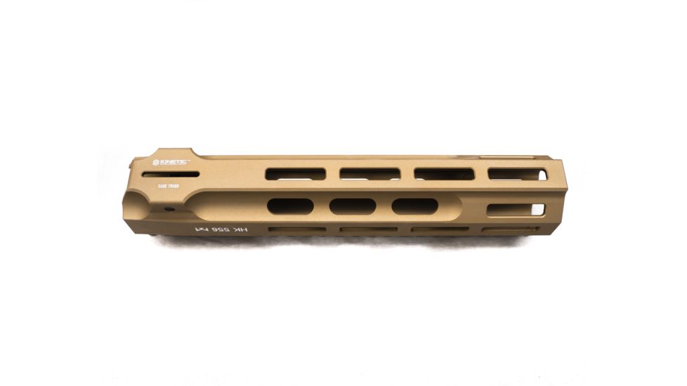 Kinetic Development Group KDG HK 556 M-LOK Rail System, 10 in, Aluminum, Brown Finish, HKRM5-120