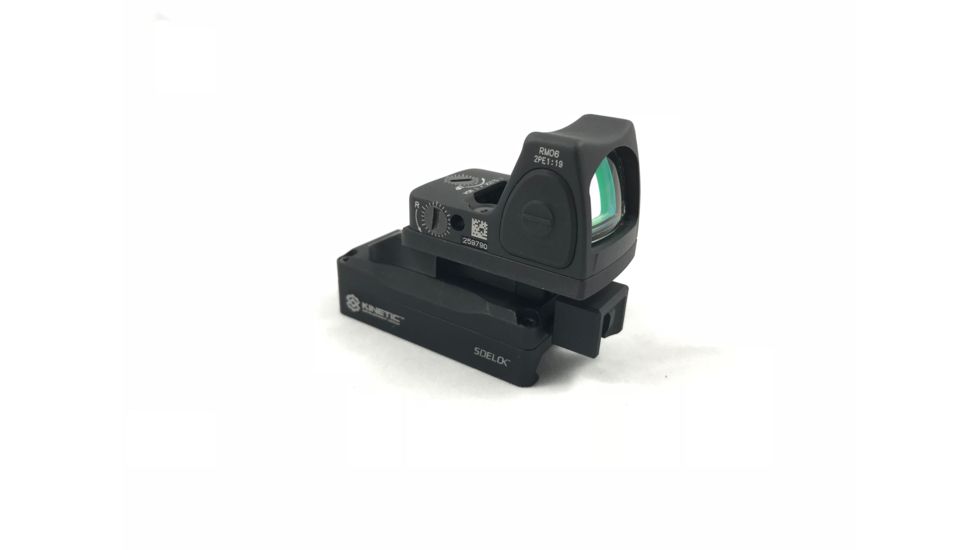 Kinetic Development Group Sidelok Trijicon RMR Mount, Absolute Co-witness, Black, SID5-230
