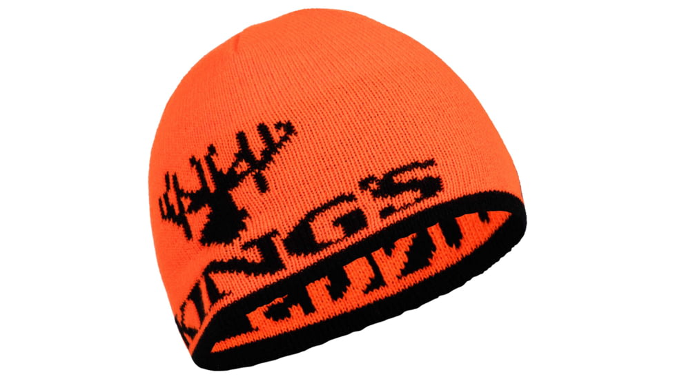 King's Camo Kings Logo Knit Beanie - Men's, Blaze Orange, One Size, KSW-KBEANIE-BLZ