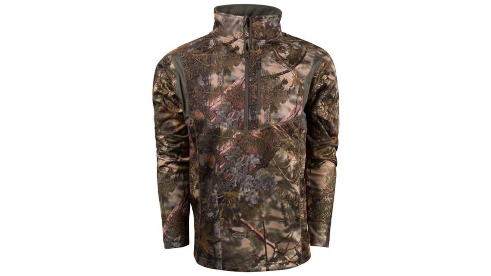 King's Camo Men's Hunter 1/4 Zip Fleece, Mountain Shadow, Large KCM1418-MS-L