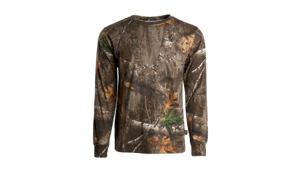 Kings Camo Mens Classic Henley Desert Shadow, Desert Shadow, Medium, KCB104-RE-3XL