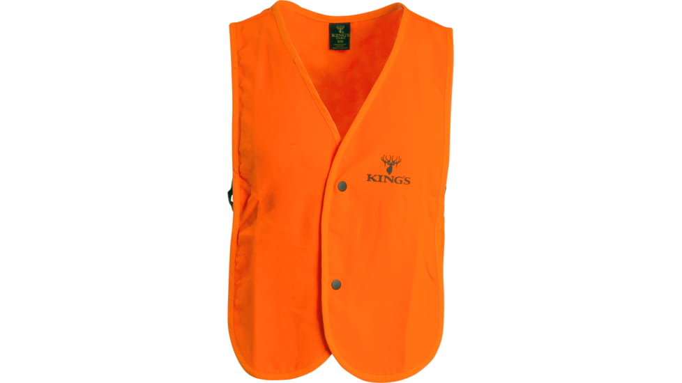 King's Camo Hunting Vest, Blaze Orange, Small/Medium, KBZ410-BZ-SMD