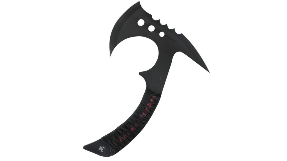 Kit Rae Black Aircobra Throwing Axe, One-piece solid stainless steel construction, KR0055B