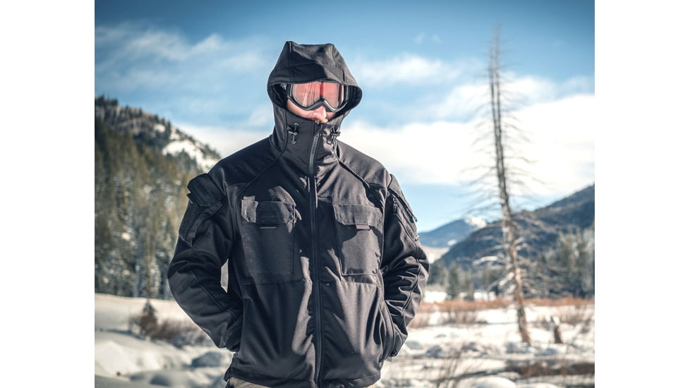 KITANICA Winter Softshell Jacket - Mens, Black, Small, 403-BLK-SMA