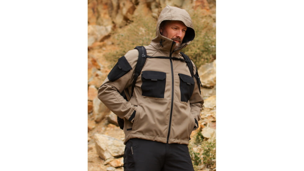 KITANICA Winter Softshell Jacket - Mens, Flat Dark Earth, Small, 403-FDE-SMA