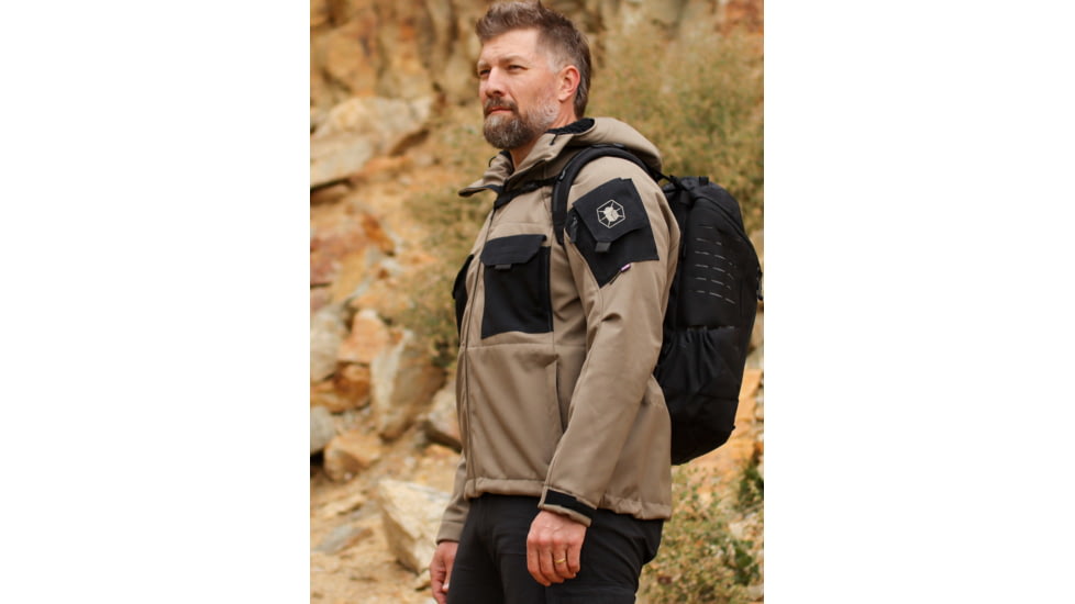 KITANICA Winter Softshell Jacket - Mens, Flat Dark Earth, Small, 403-FDE-SMA