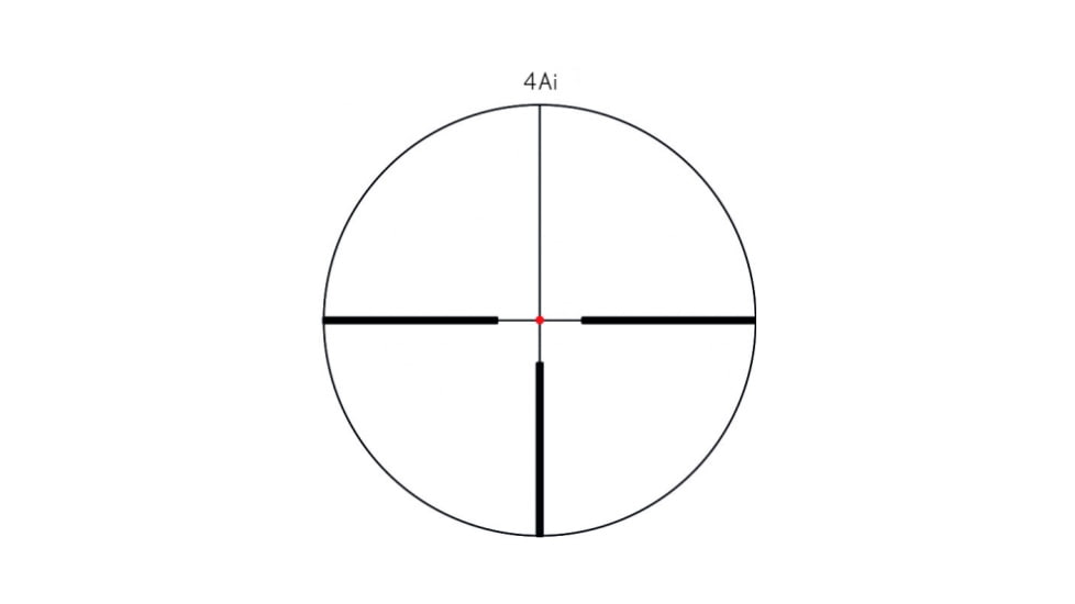 Kite Optics Ret 4Ai 1-6X24mm Riflescope, Black, K282462