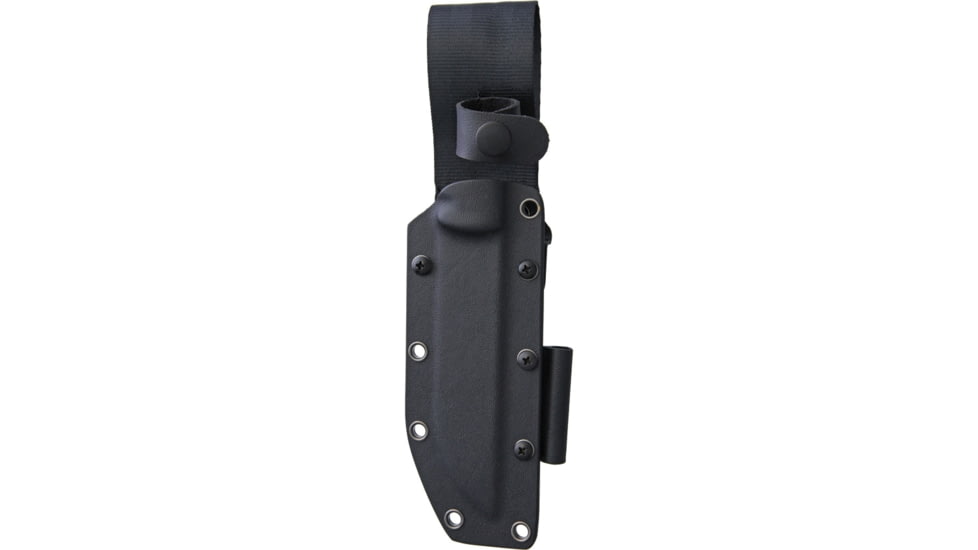Kizer Cutlery Bush Fixed Blade Knife, Bush Fixed Blade, 9in Overall, 5in Black 1095Hc Steel Blade, Black G10 Handle, Black Kydex Belt Sheath, Black, 1034A1