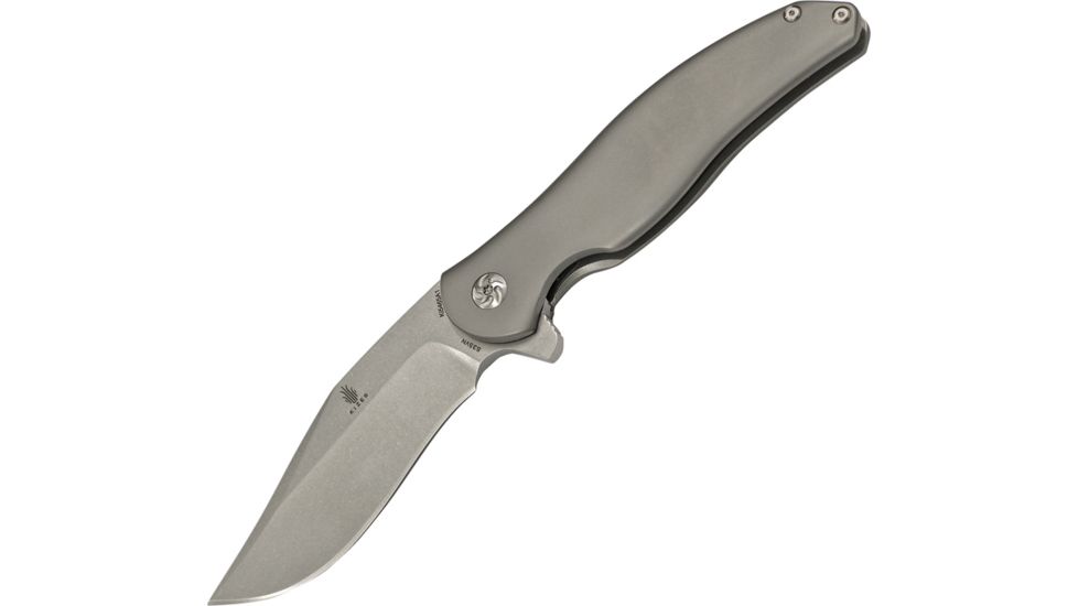 Kizer Cutlery Compadre Framelock Folding Knife,4in,Gray,Titanium Handle KI5465A1
