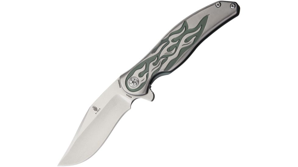 Kizer Cutlery Compadre Framelock Folding Knife,4in,Titanium Handle KI5465