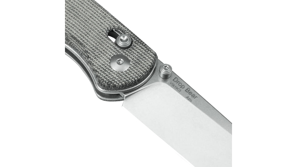 Kizer Cutlery Drop Bear Axis Lock Micarta