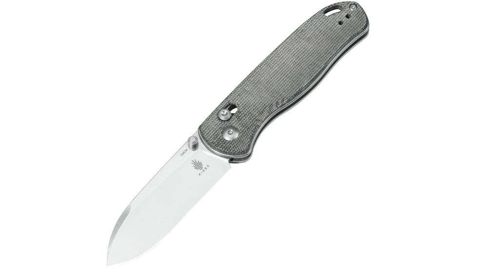 Kizer Cutlery Drop Bear Axis Lock Micarta