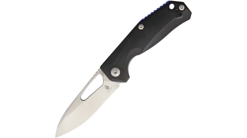 Kizer Cutlery Kesmec Linerlock Black G10 Folding Knife,3.5in,Standard Edge,Satin,Black,G10 Handle KIV4461A1