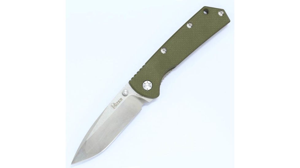 Kizer Cutlery Ki403A1 Folding Knife,4.01in,Titanium/OD G10,Satin Drop Point KI403A1