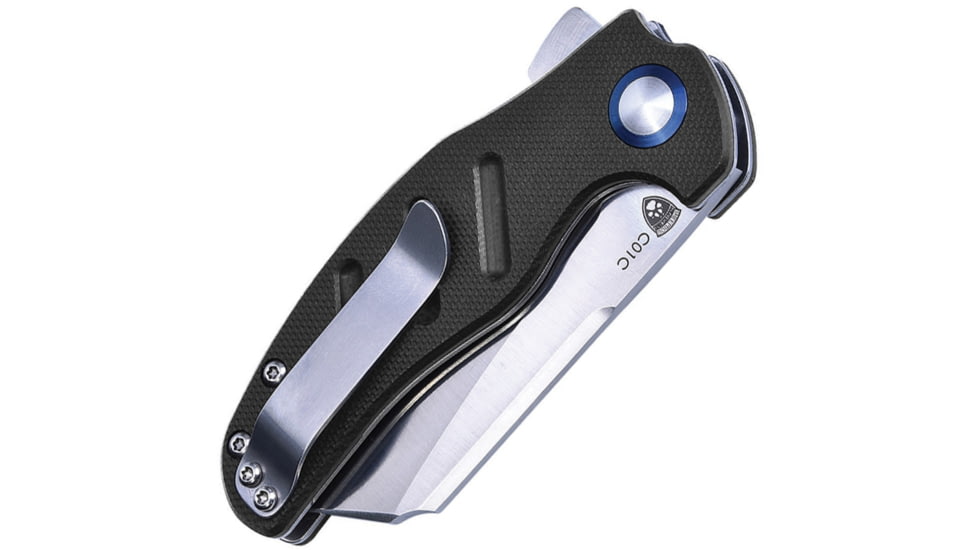 Kizer Cutlery Mini C01C Linerlock Folding Knife, 2.5in Satin Vg-10 SS Wharncliffe Blade, Black G10 Handle, Pocket Clip, V3488-A1