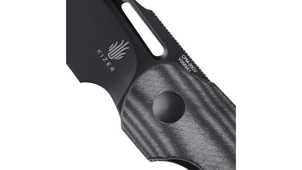 Kizer Cutlery October Linerlock Blk Micarta