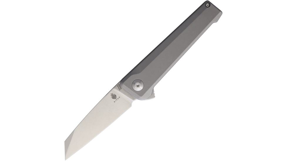 Kizer Cutlery Quell Folding Knife, Gray titanium handle, KI4530