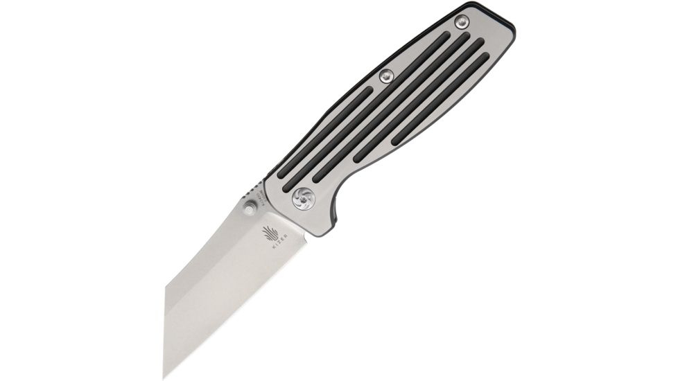 Kizer Cutlery Rogue Framelock Folding Knife,3in,Stainless Steel,Standard Edge,Wharncliffe,Titanium Handle KI3480
