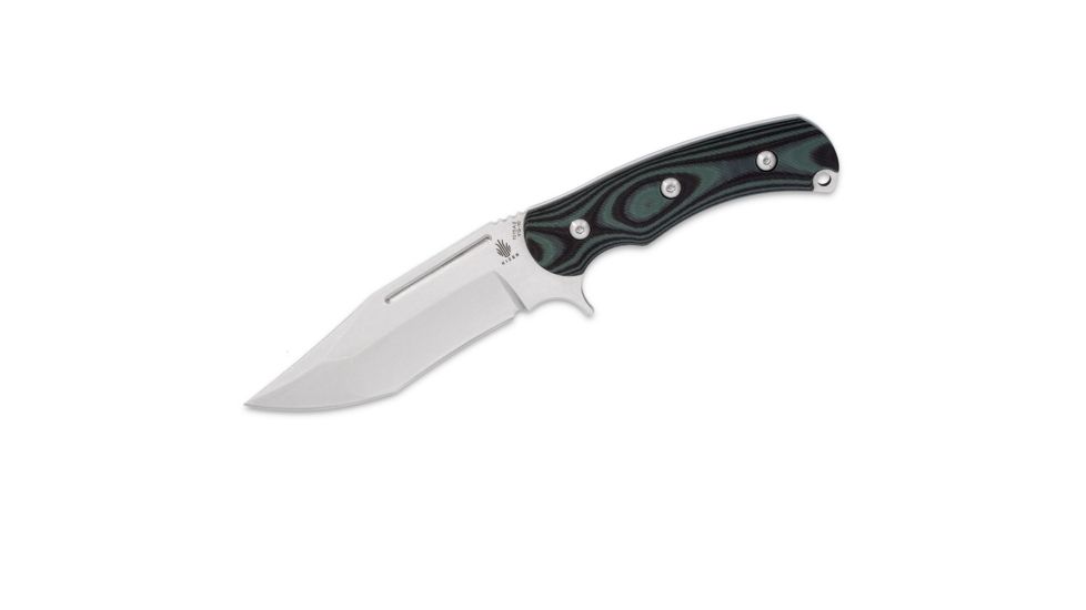Kizer Cutlery SuperBad 4.75in Fixed - Green G-10 - Stonewash Plain 4015561