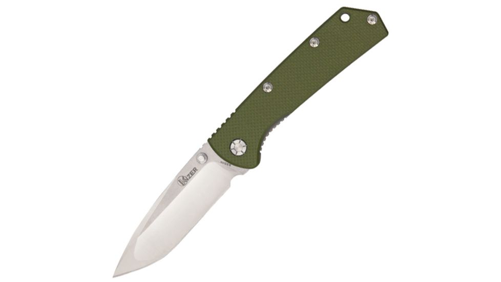 Kizer Cutlery Titanium Folding Knife,CPM-S35VN Blade,Green G-10 Handle KI4403G