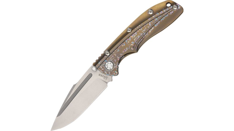 Kizer Cutlery Titanium Folding Knife,Steel Blade KI4412