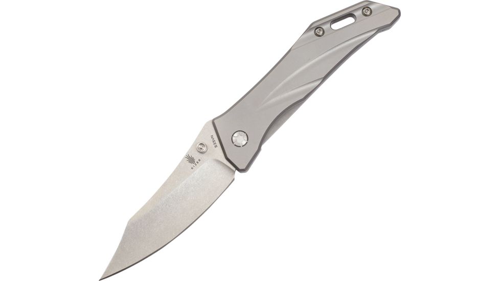 Kizer Cutlery Titanium Framelock Folding Knife,3.5in,Titanium Handle KI3304B