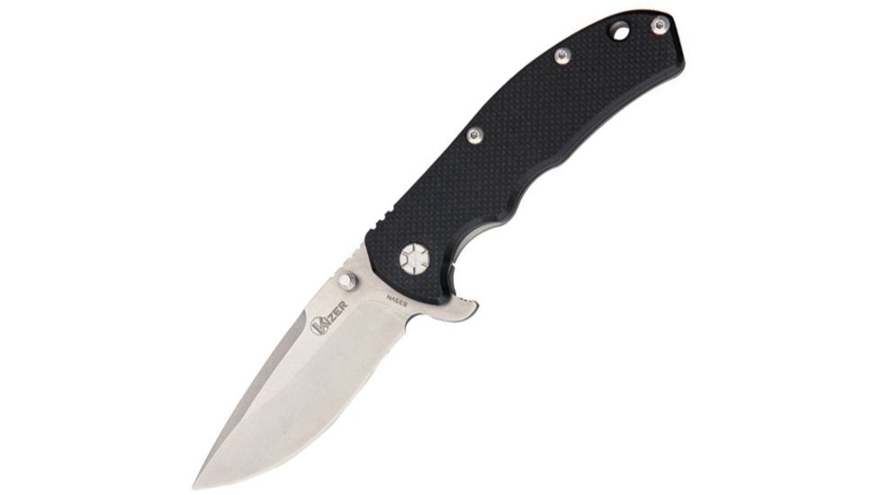 Kizer Cutlery Titanium Framelock Knife, Black Handle KI401A1