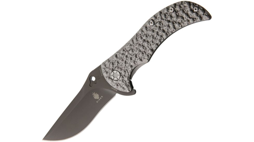 Kizer Cutlery Zambi Framelock Folding Knife,3.75in,Titanium Handle KI4434