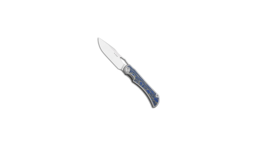Kizer Kizer Allure Liner Lock Knife Titanium + Vortex Micarta 3.5" Satin S45VN, Blue/Gray, CPM S45VN, adult, BHQ-227974
