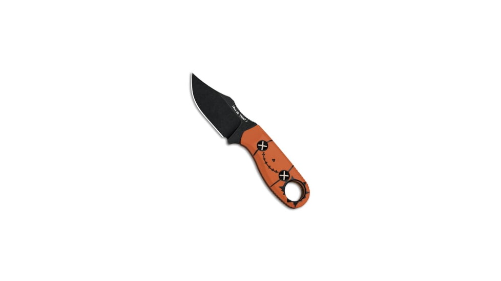 Kizer Cutlery Beaver Fixed Blade Knife, 2.75in, AEB-L Steel, Clip Point Blade, G-10, Orange Handle, Orange/Black, 6.00 inch, BHQ-220279