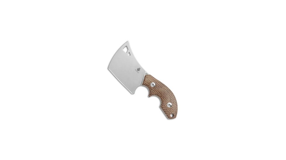 Kizer Kizer Butcher Fixed Blade Knife Micarta 2.42" Stonewash 1039C2, Brown, 154CM, adult, BHQ-106942