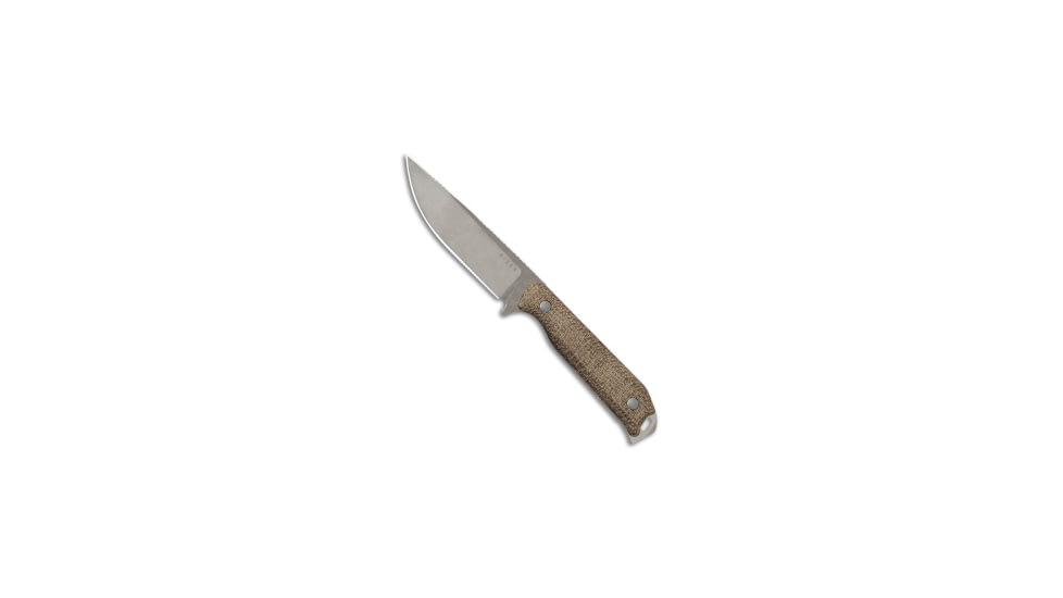 Kizer Kizer Cutlery Begleiter Fixed Blade Knife Burlap Micarta 3.7" Gray SW, Brown, CPM 3V, adult, BHQ-219901