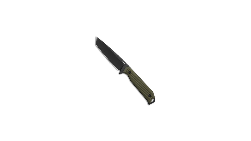 Kizer Kizer Cutlery Begleiter Fixed Blade Knife Green G-10 3.7" Black, Green, AEB-L, adult, BHQ-219909