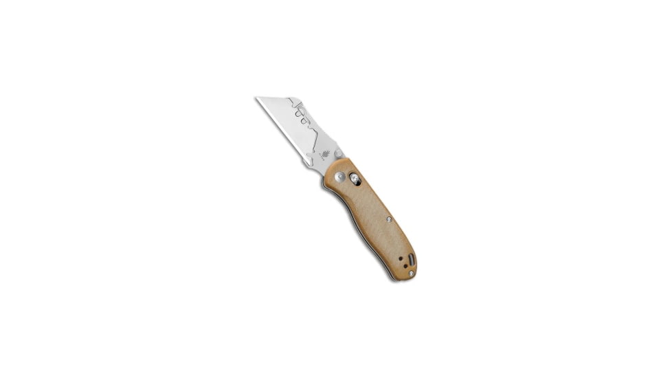 Kizer Kizer Drop Bear Utility Clutch Lock Knife Brown Micarta 2.7" Satin V3619JA7, Brown, Stainless Steel, adult, BHQ-216220
