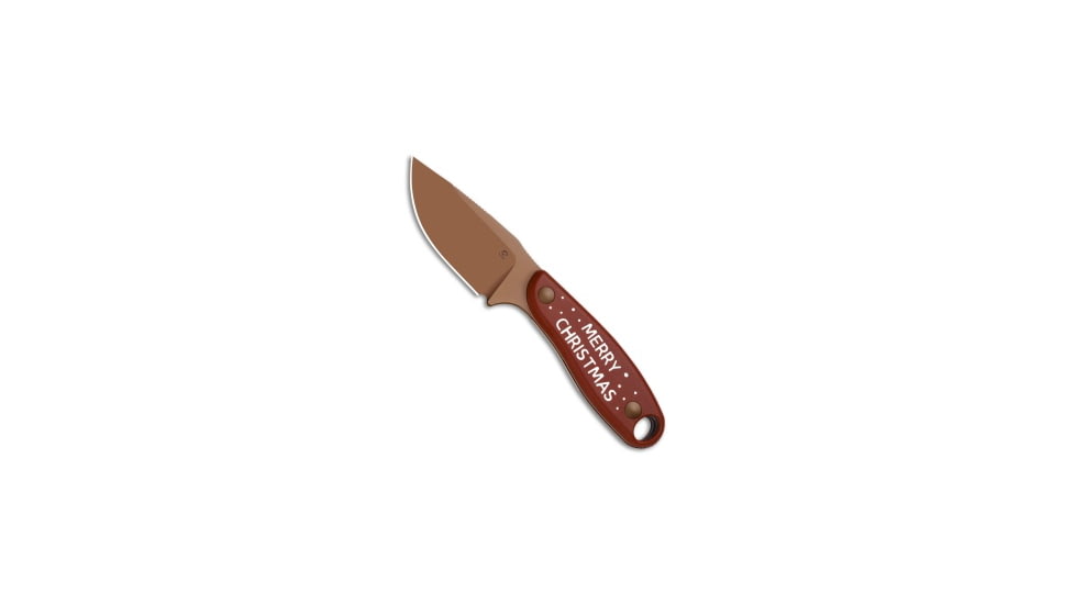 Kizer Kizer Hare Fixed Blade Knife Santas Sleigh Ride G-10 3.1" Sunset Metal PVD, Red, D2, adult, BHQ-224714