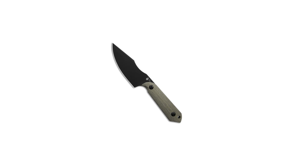 Kizer Kizer Maverick Customs Harpoon Fixed Blade Knife Green Micarta 3.75" Black 10V, Green, CPM 10V, adult, BHQ-180913