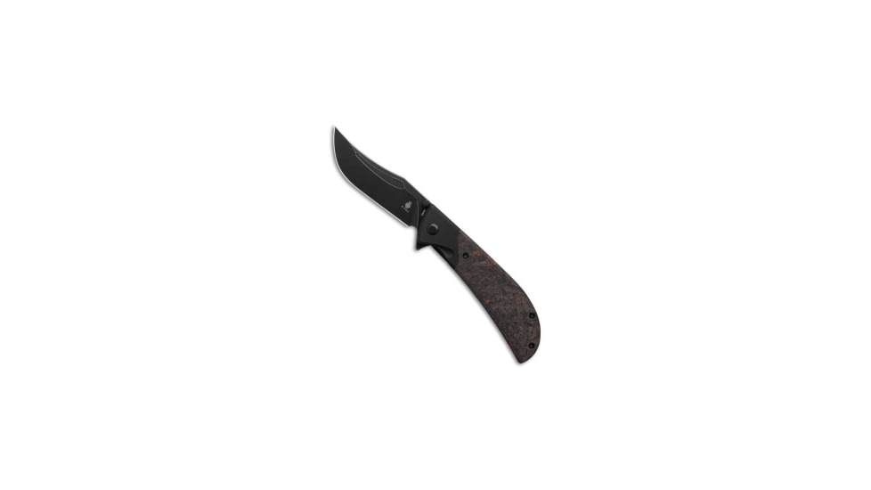 Kizer Kizer Phoenix Liner Lock Knife Black /Gray/Orange Fat Carbon 3.5" Blk Ki4647A1, Black/Gray/Orange, CPM S35VN, adult, BHQ-189909